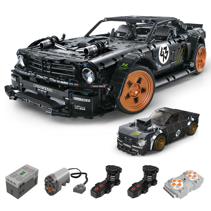 1: 8 HOONIKEN Model Car Set, Giveaway Mini Mustang, A Must Have for Muscle Car Fans (3145Pcs)