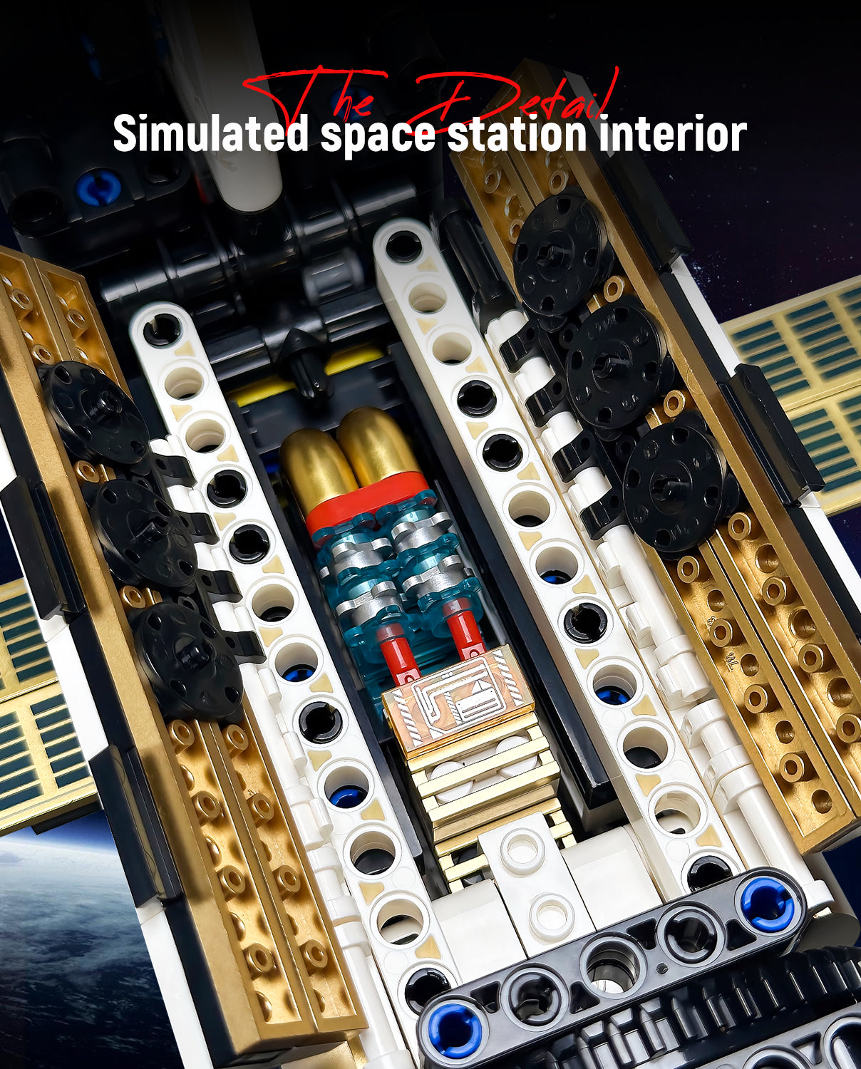 Electric International Space Station Building Kit, Collectible Display Model (2221 Pcs)