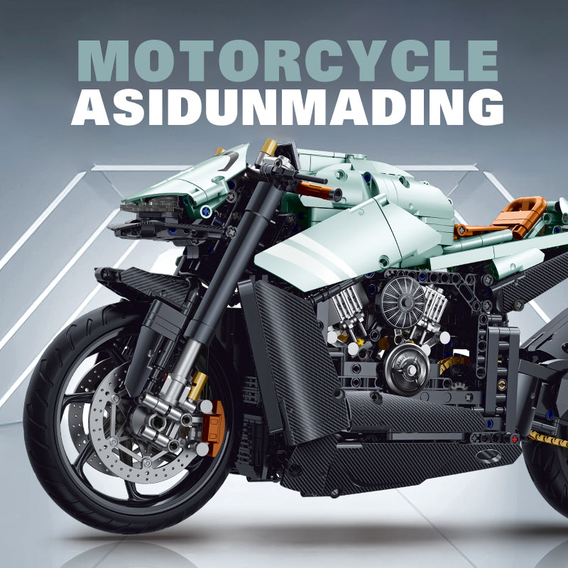 1:5 Aston Martin M7 Motorcycle Buiding Kit with Special Display Stand,  Adult Collectible Models (2176 Pcs)