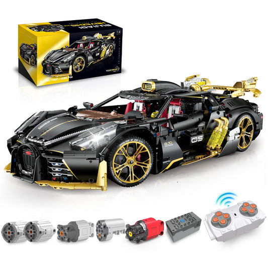 1: 8 Bugatti Special Edition Supercar with Remote Control, Electric Doors, Electric Air Suspension, Steam Spray System(4368 Pcs)