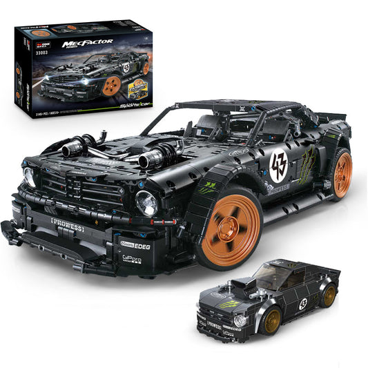 1: 8 HOONIKEN Model Car Set, Giveaway Mini Mustang, A Must Have for Muscle Car Fans (3145Pcs)